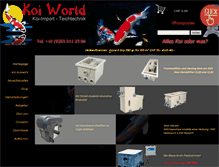 Tablet Screenshot of koi-world.ch